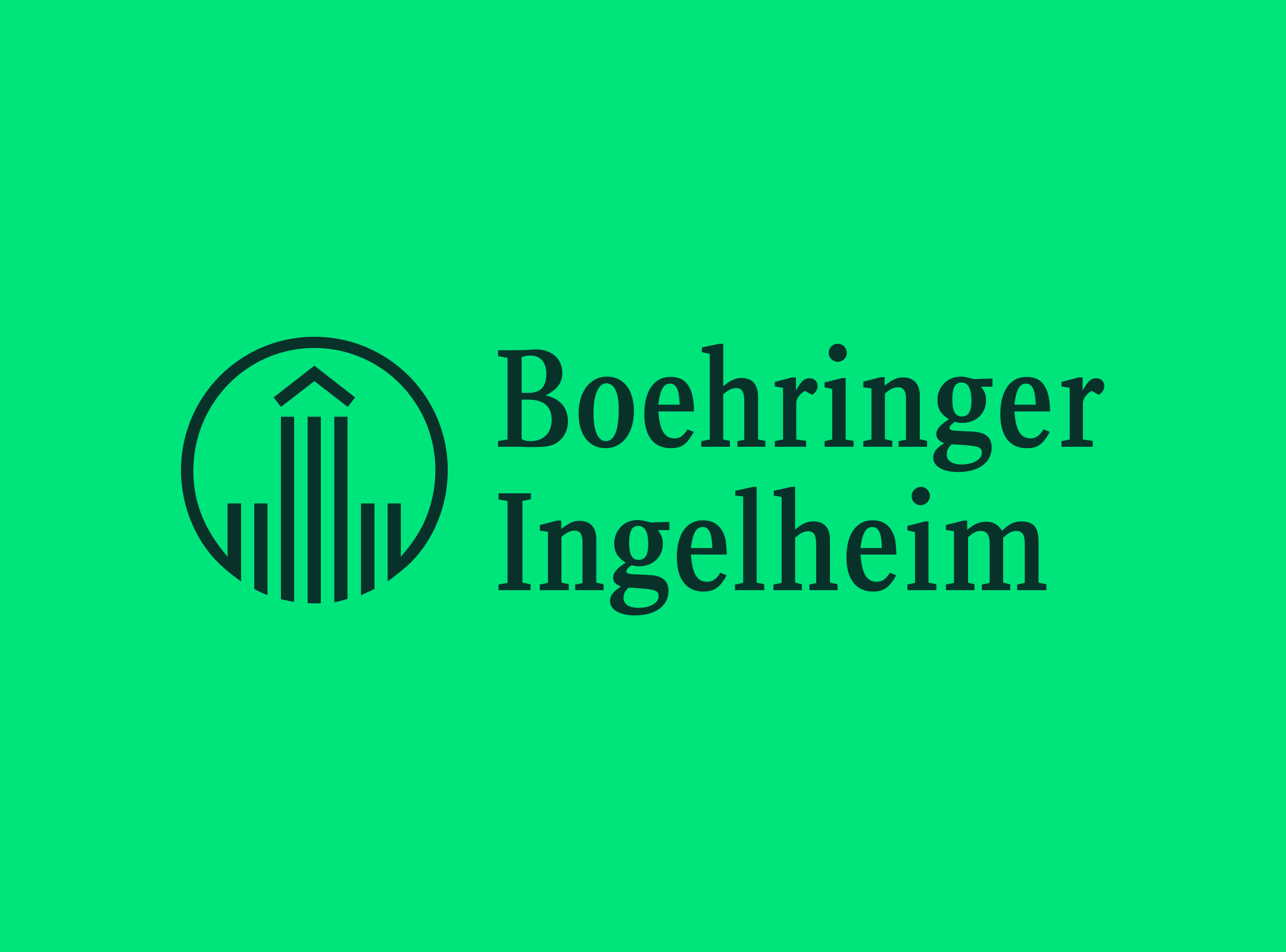 BI Logo Dark Green On 'Accent Green' background